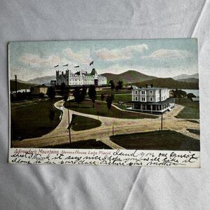 1906 Adirondack Postcard Stevens House Lake Placid Posted Franklin Stamp Essex